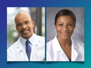 Photographs of Dr. Clyde Yancy on the left and Dr. Kanecia Zimmerman on the right