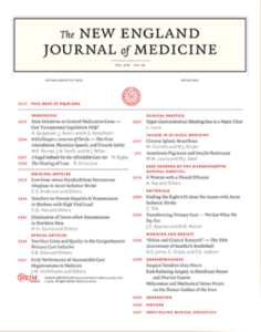 Cover of the New England Journal of Medicine