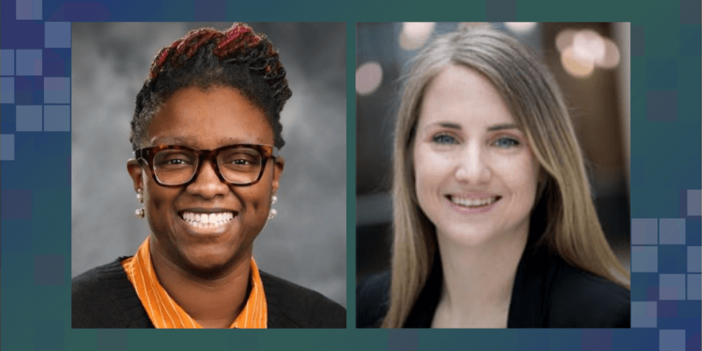 Headshots of Dr. Stephanie Ibemere and Dr. Kaitlyn McLeod