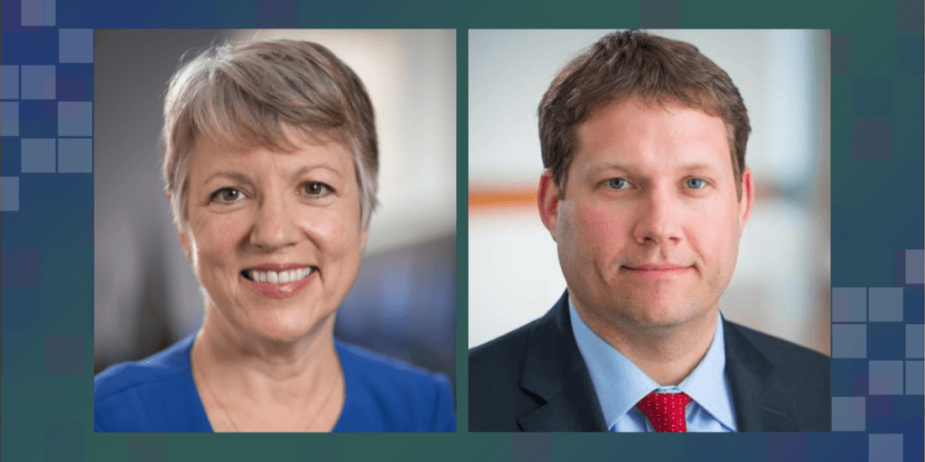 Headshots of Dr. Christine Goertz and Dr. Adam Goode