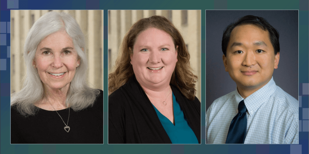 Headshots of Drs. Ruth Engelberg, Erin Kross, and Robert Lee