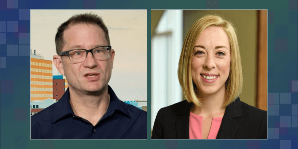 Headshots of Dr. David Bekelman and Dr. Lyndsay DeGroot