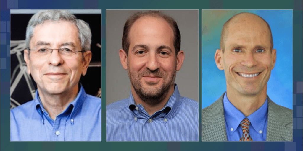 Headshots of Richard Platt, Hayden Bosworth, and Greg Simon