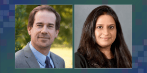 Headshots of Dr. Thomas Carton and Dr. Anitha John