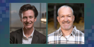 Headshots of Dr. Julie Fritz and Dr. Dan Rhon