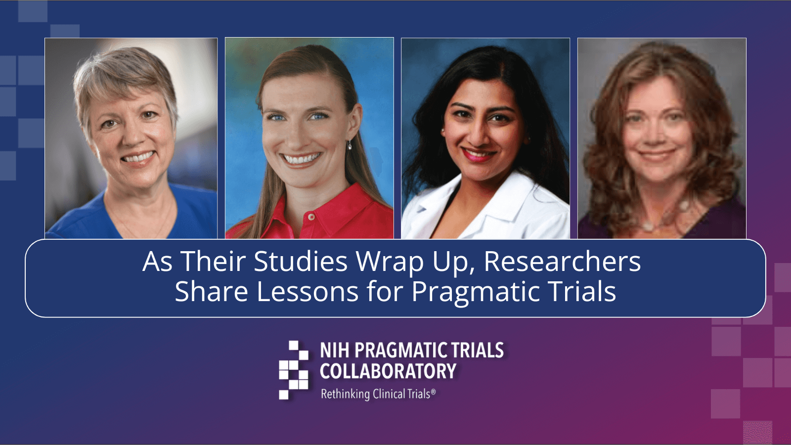 Headshots of Drs. Christine Goertz, Andrea Cook, Shruti Gohil, and Stacy Sterling