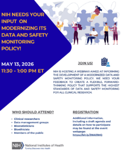 Screenshot of a flyer for an upcoming NIH webinar